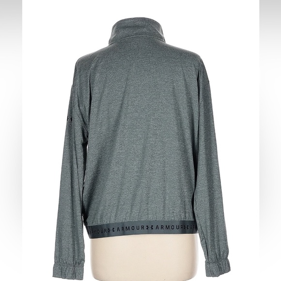 Women’s Large Under Armour Gray Full-Zip Jacket NWT - Picture 2 of 5